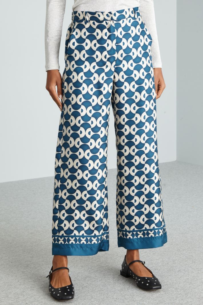 Printed silk trousers Intrend - 2