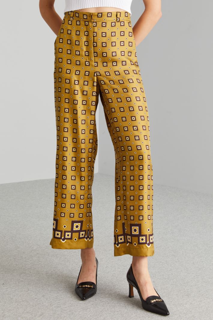 Printed silk trousers Intrend - 2