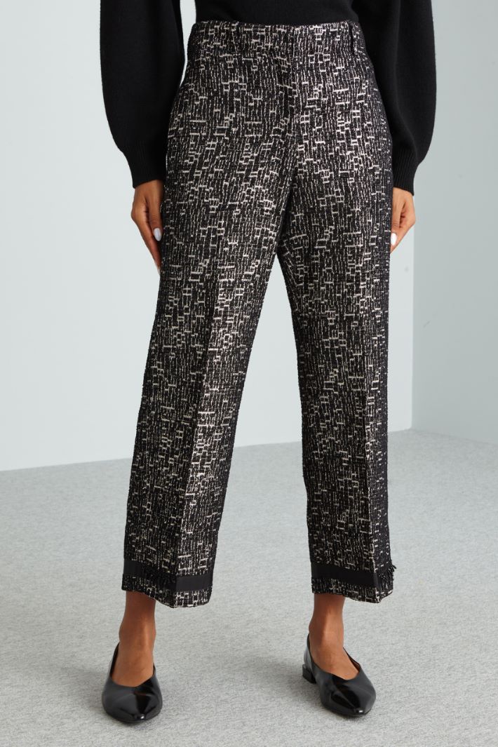 Jacquard trousers Intrend - 3