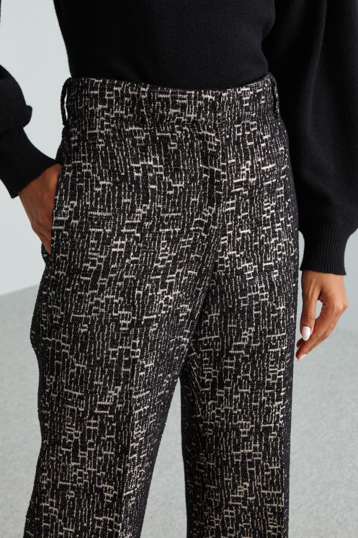 Jacquard trousers Intrend - 4