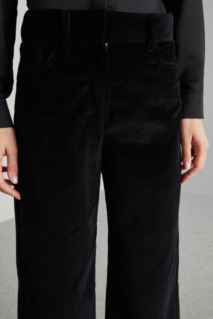 Wide-fit velvet trousers Intrend - 4