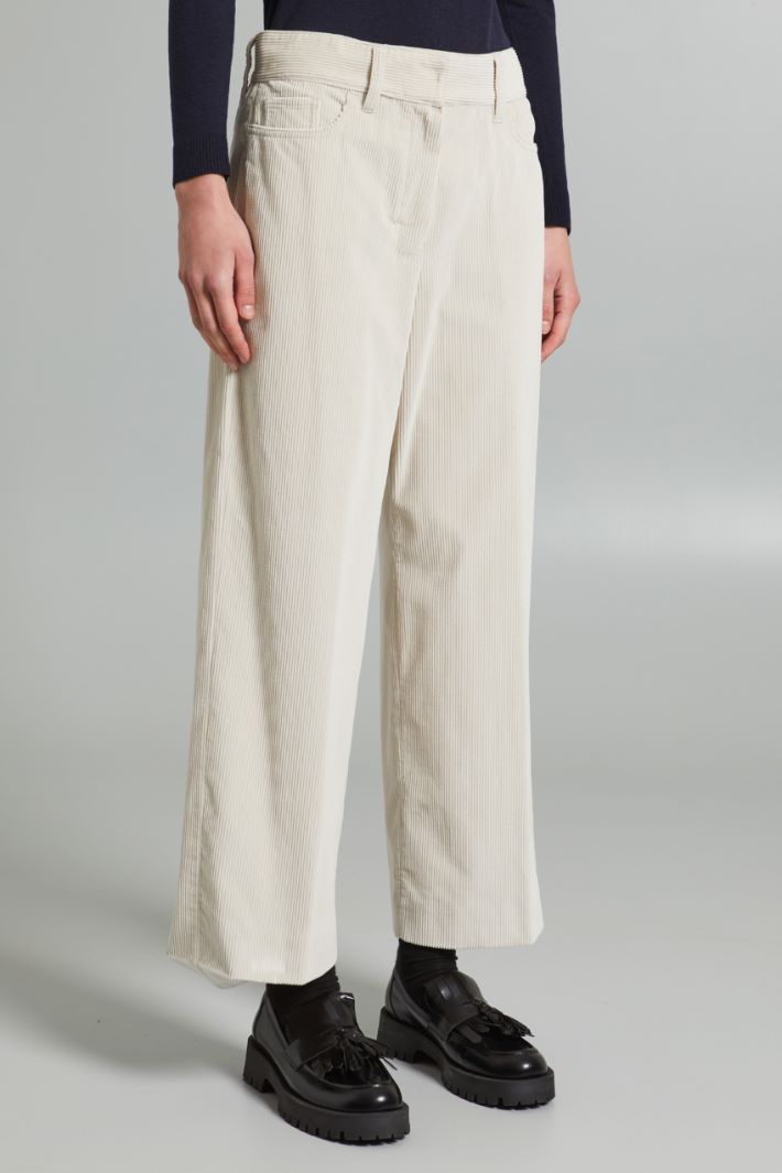 Wide-fit velvet trousers Intrend - 3