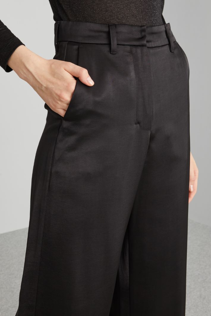 Fluid satin trousers Intrend - 4