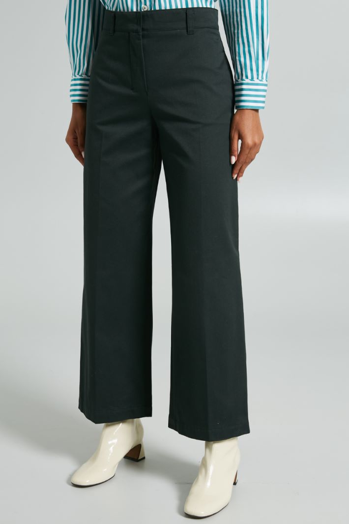 Pantalones de gabardina lavada Intrend - 2