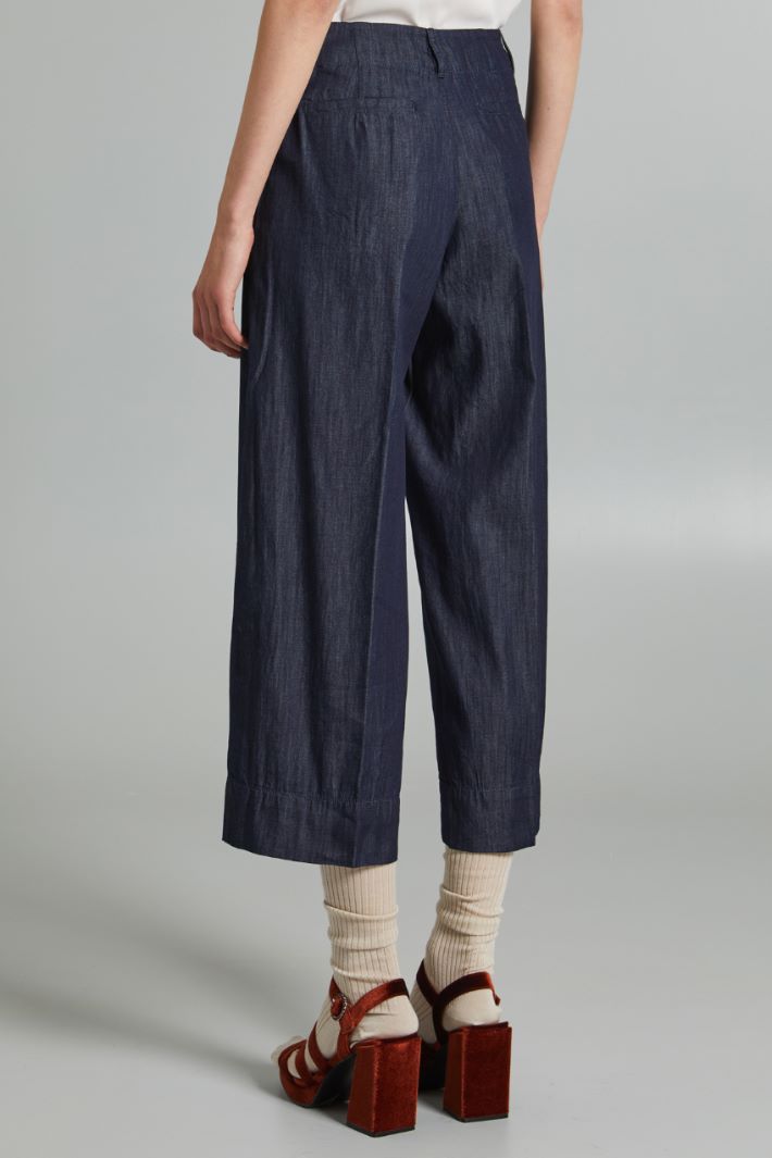 Cotton denim trousers Intrend - 2