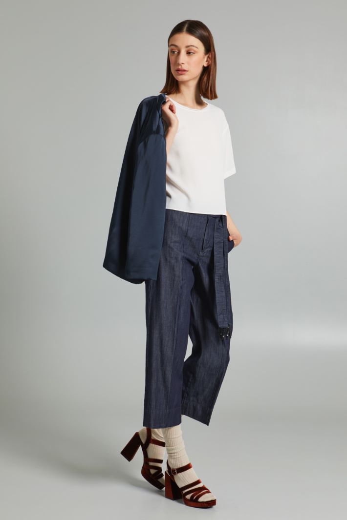 Cotton denim trousers Intrend