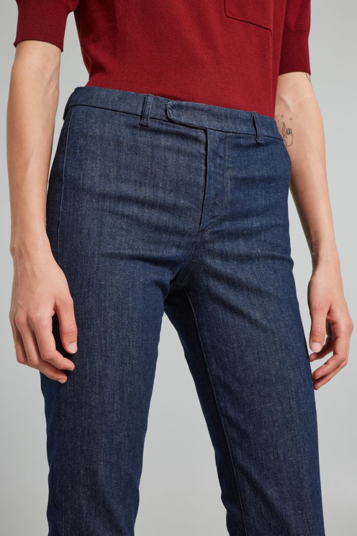 Jeans with covered closure Intrend - 4