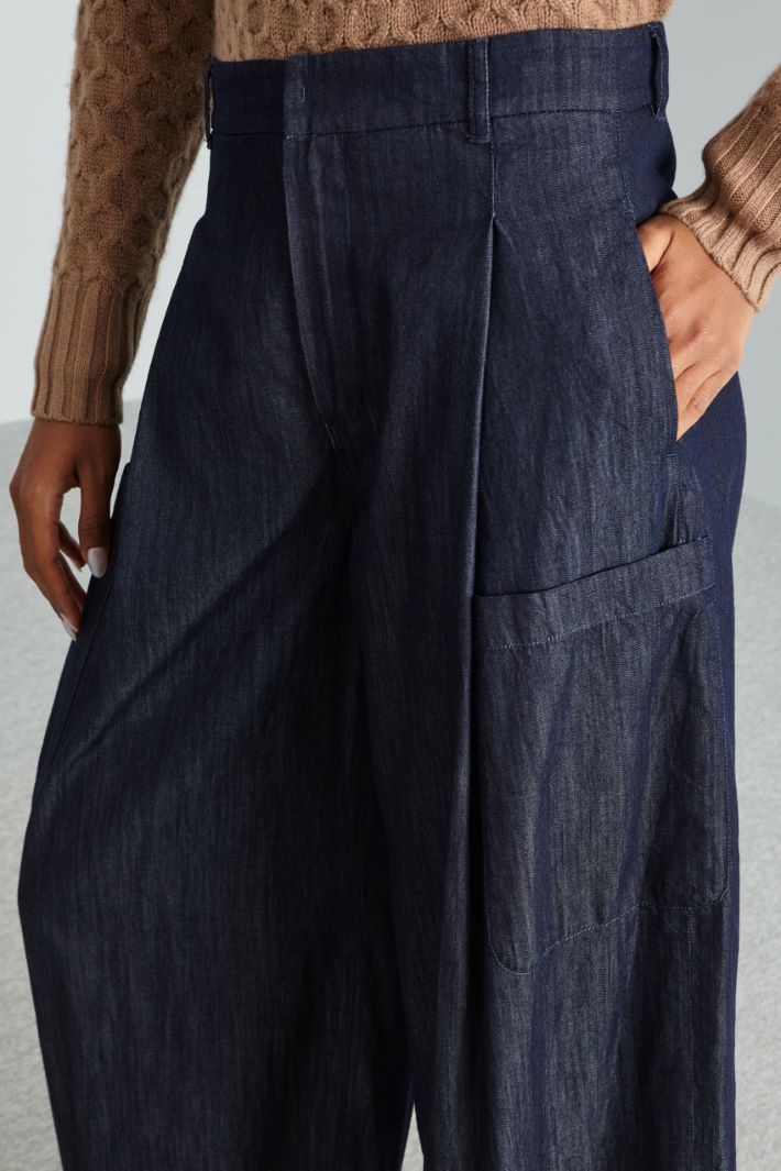 Jeans ampi in denim Intrend - 4