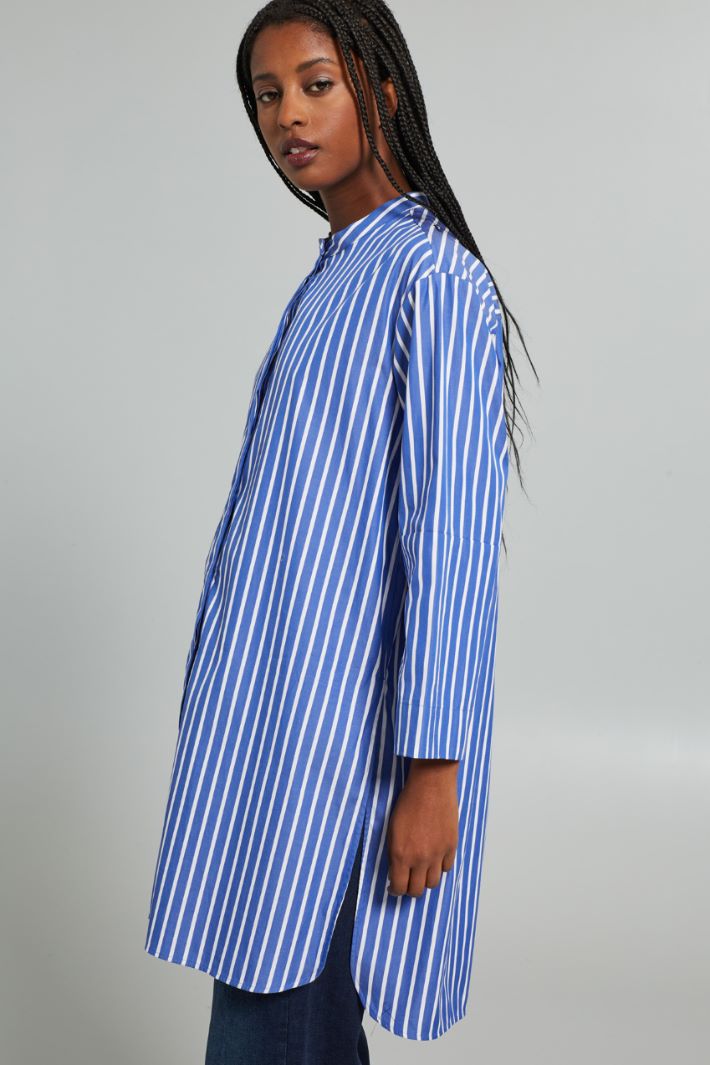 Long poplin shirt Intrend - 3