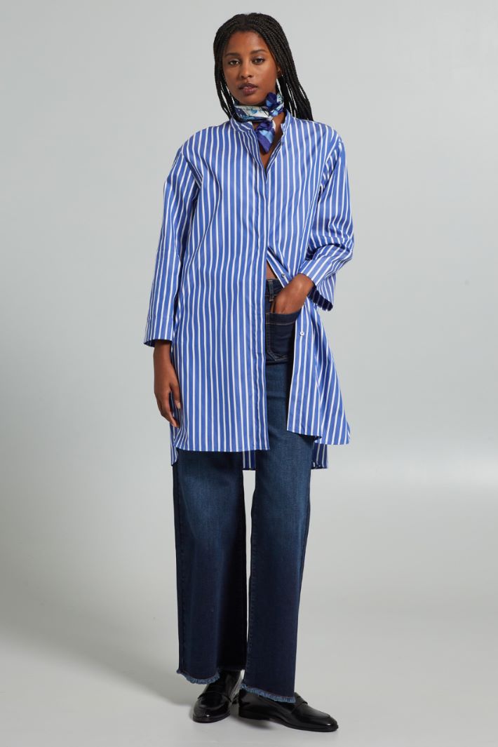 Long poplin shirt Intrend