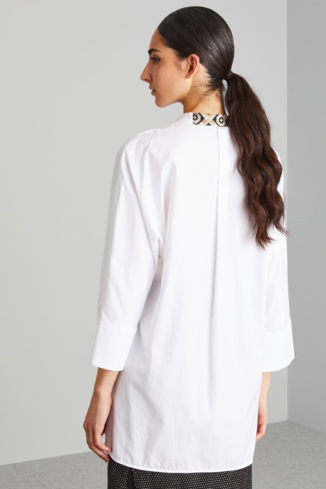 Casacca a tunica in oxford