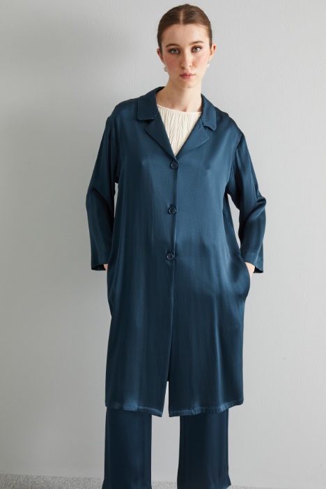 Casacca in raso di viscosa