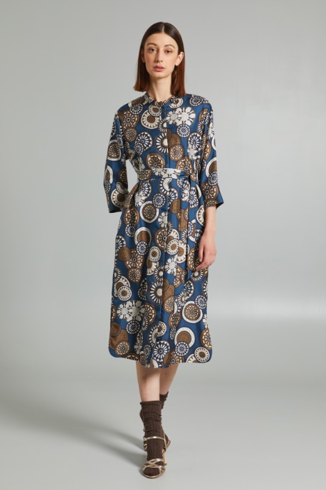 Chemisier in seta con fusciacca