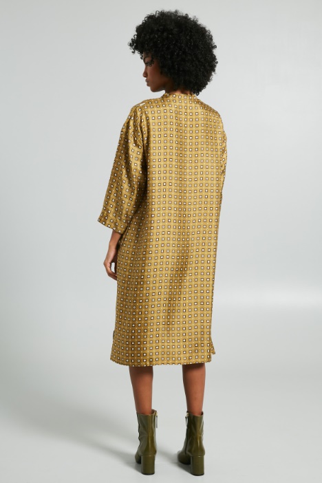 Abito chemisier in seta stampata