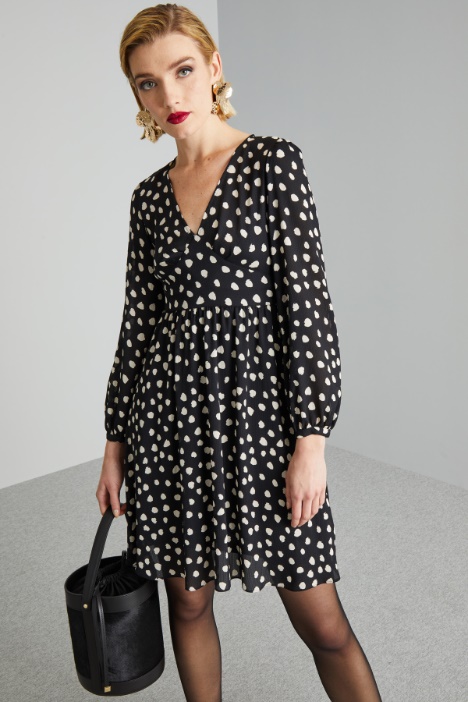 Abito in creponne stampato