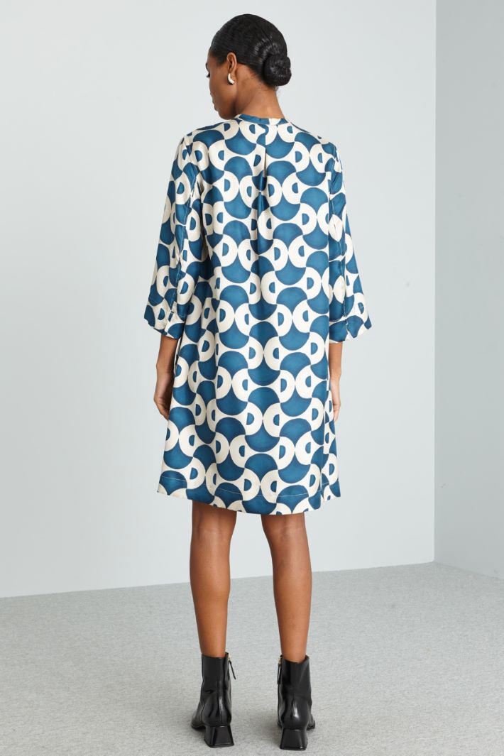 Printed silk shirt dress Intrend - 2