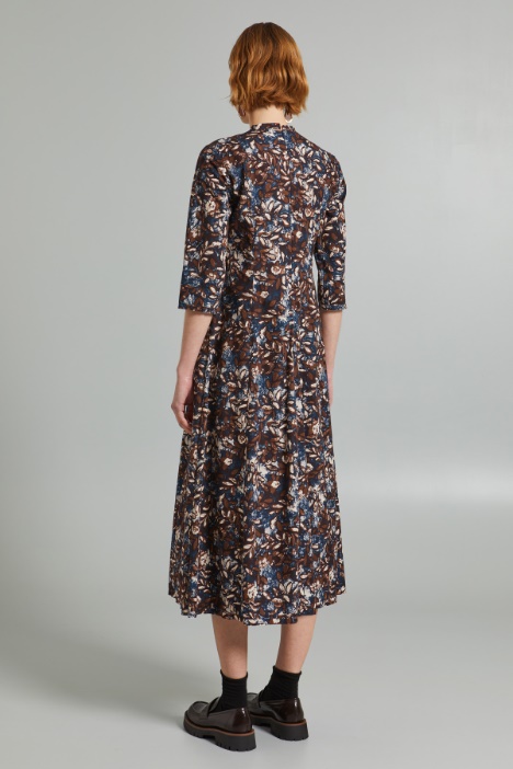 Abito svasato in popeline