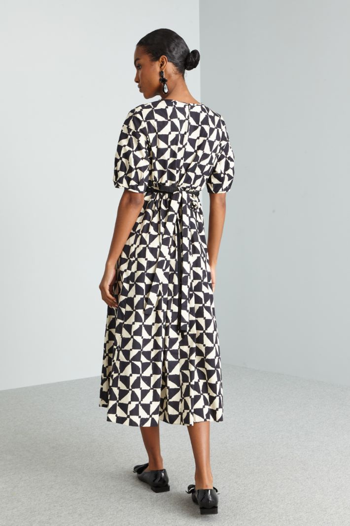 Printed poplin dress Intrend - 2