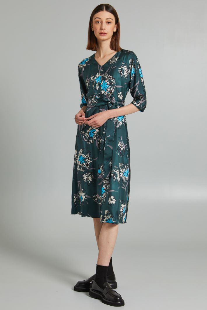 Printed silk dress Intrend - 3