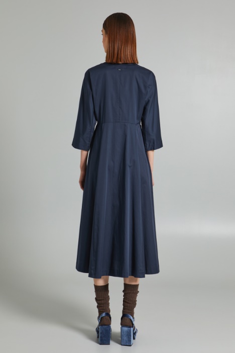 Abito in raso di puro cotone