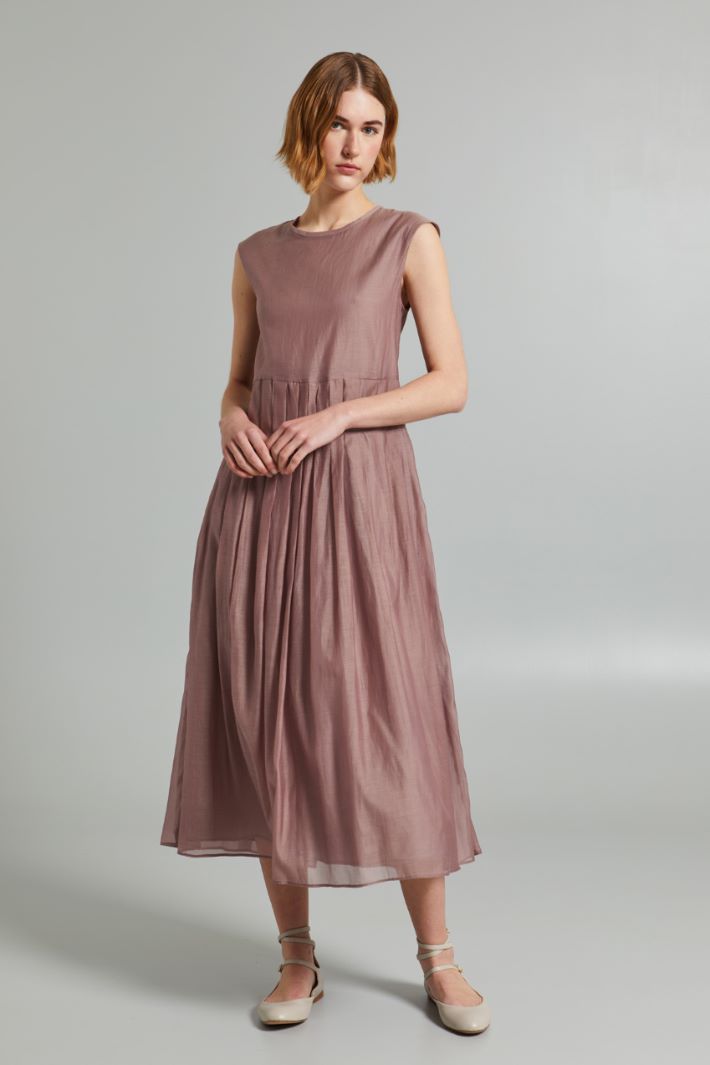 Pleated voile dress Intrend - 3