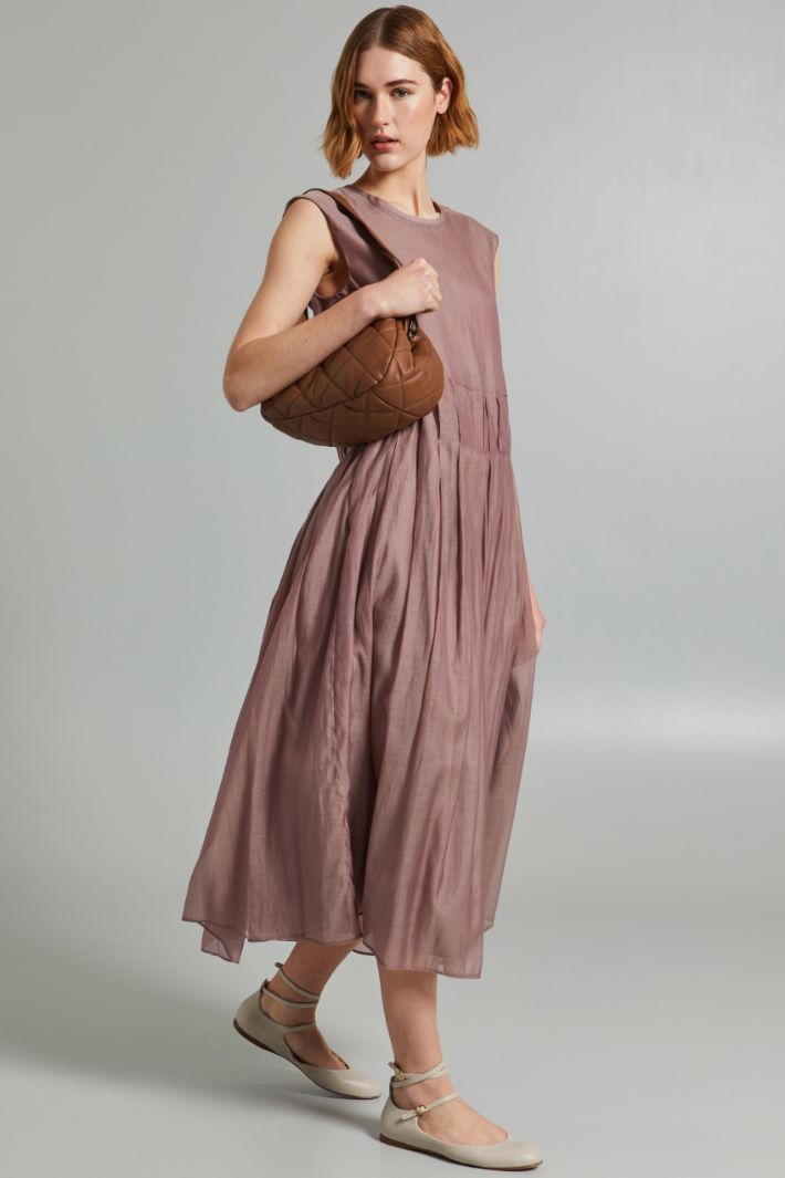 Pleated voile dress Intrend