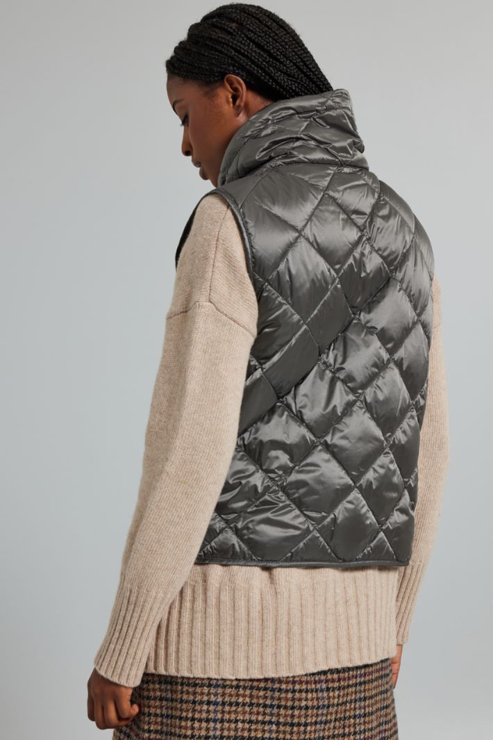 Short gilet in water-repellent canvas Intrend - 2