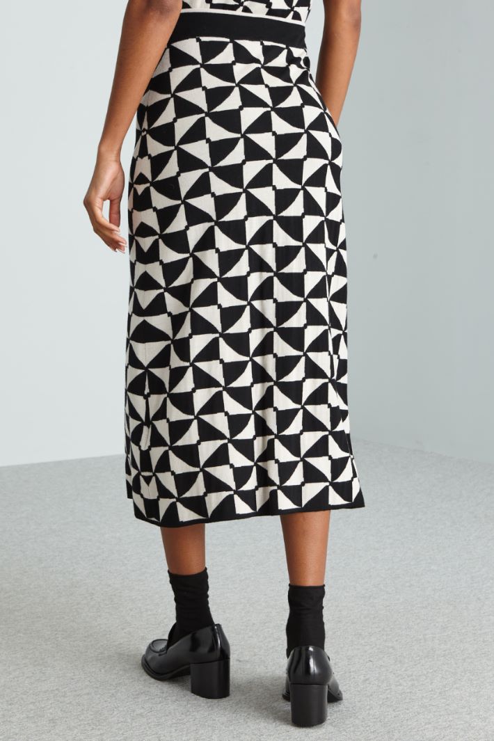 Knit pencil skirt Intrend - 2