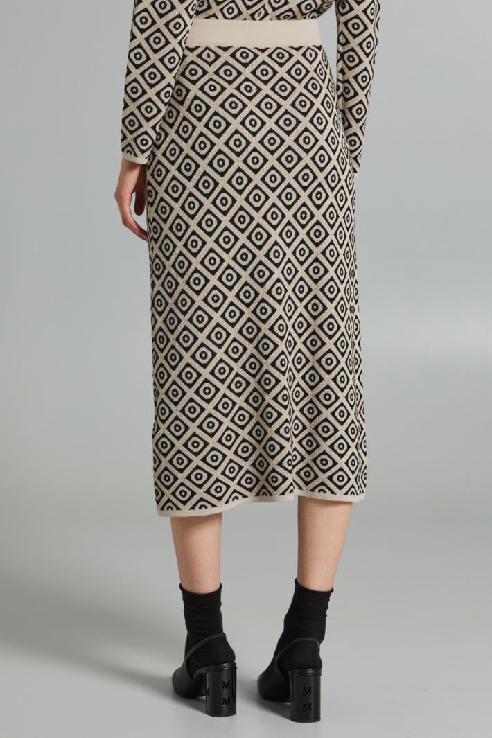 Jacquard knit skirt Intrend - 2