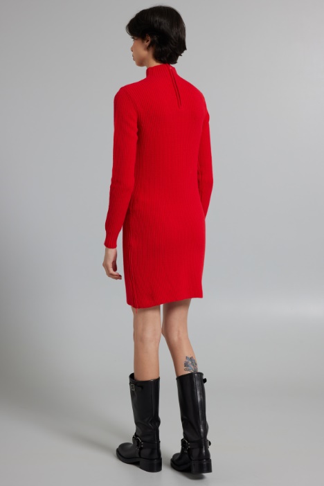 Abito in maglia con zip