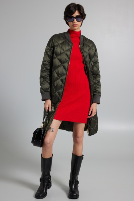 Abito in maglia con zip