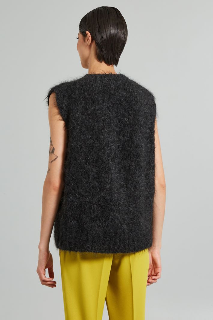 Gilet garzato in mohair Intrend - 2