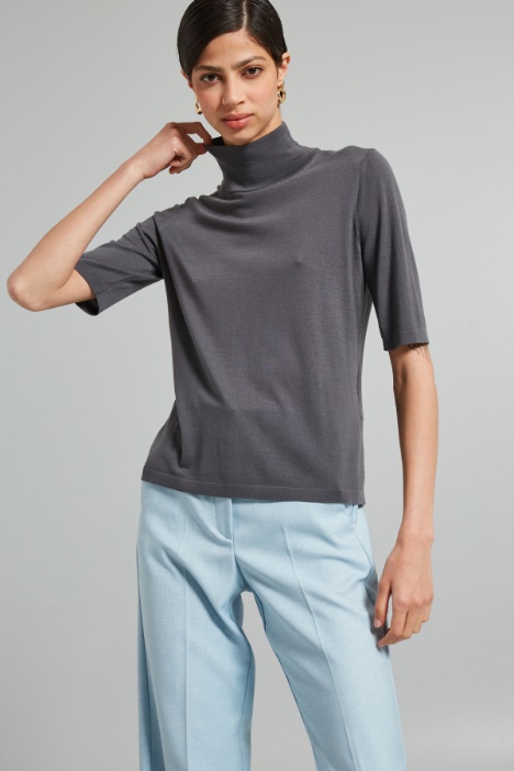 Wool short-sleeved sweater Intrend