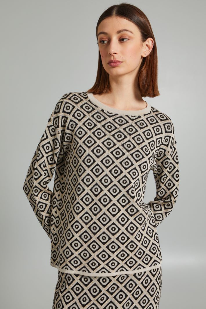 Jacquard sweater Intrend - 3