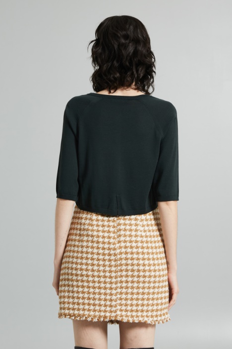 Bolero de hilado de lana