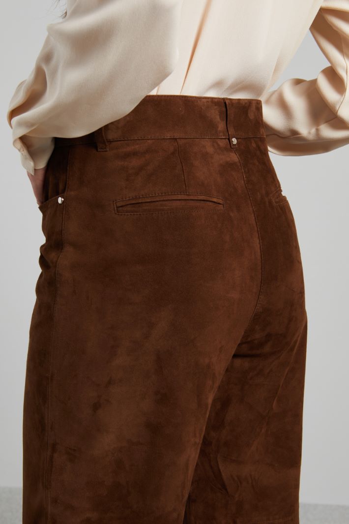 Flared suede trousers Intrend - 4