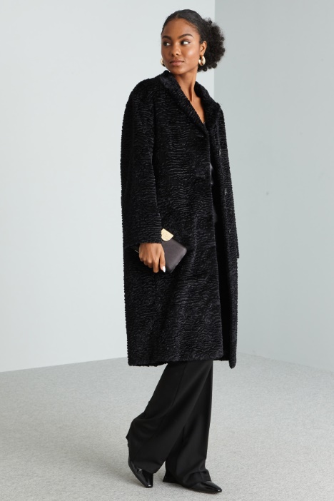 Fluffy-textured coat Intrend