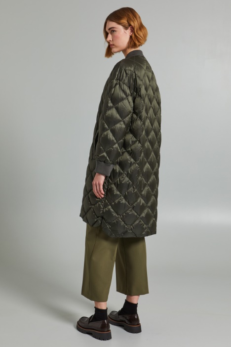 Bomber lungo in tela antigoccia