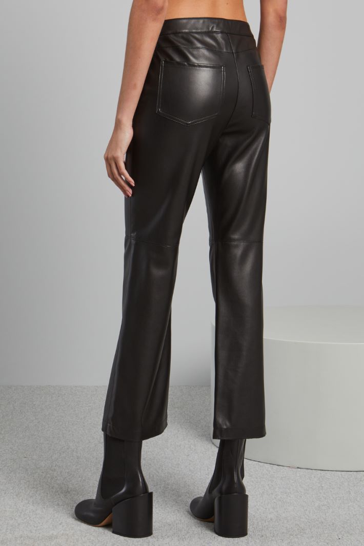 Flared faux leather trousers Intrend - 2