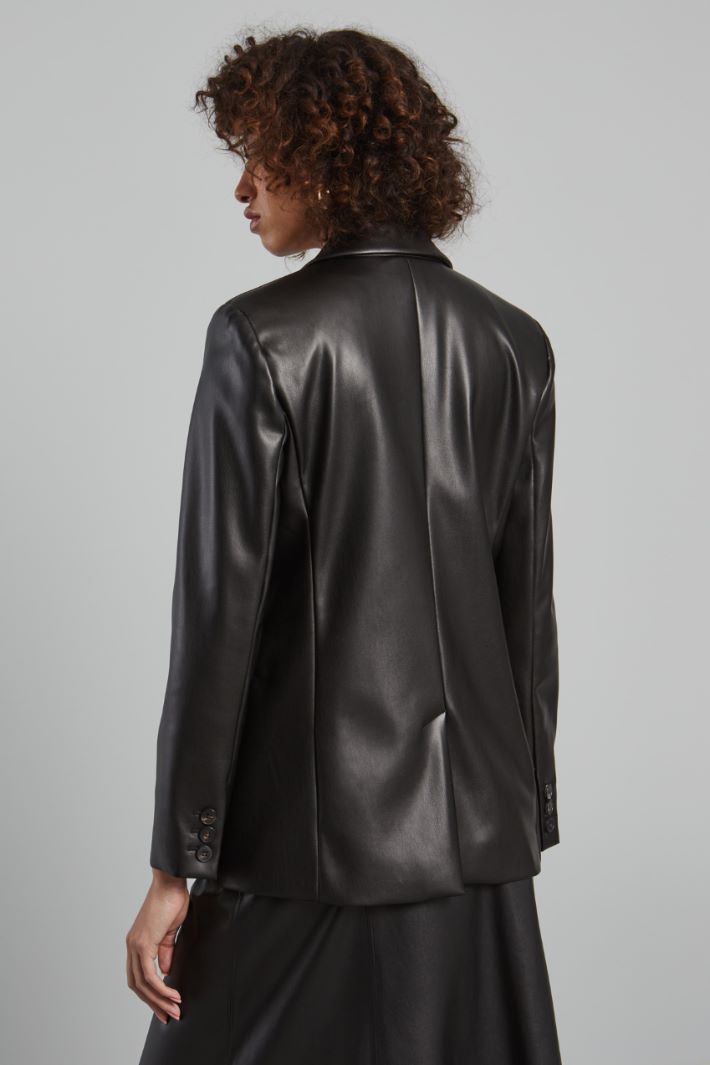 Faux leather blazer Intrend - 2