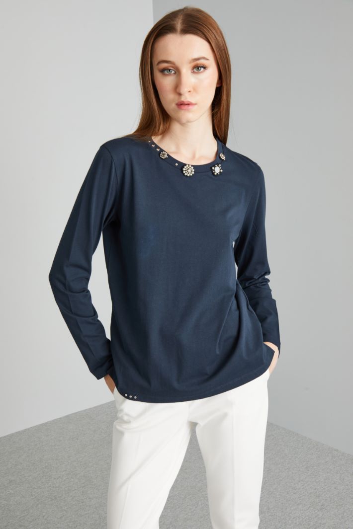 Studded jersey T-shirt Intrend - 3