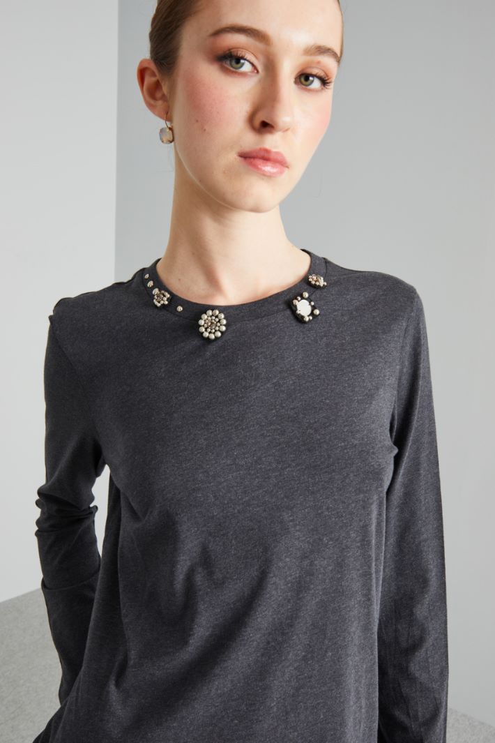 Studded jersey T-shirt Intrend - 4