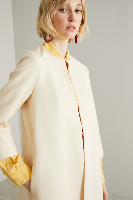 Soprabito in faille di misto cotone