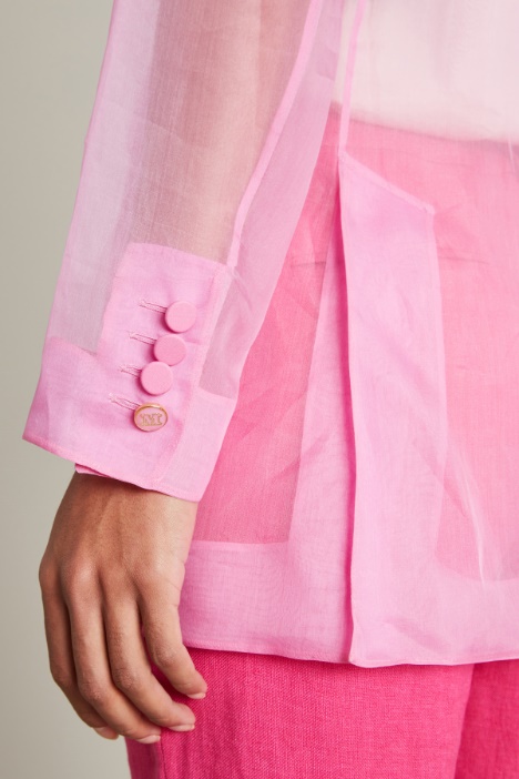 Blazer doppiopetto in organza