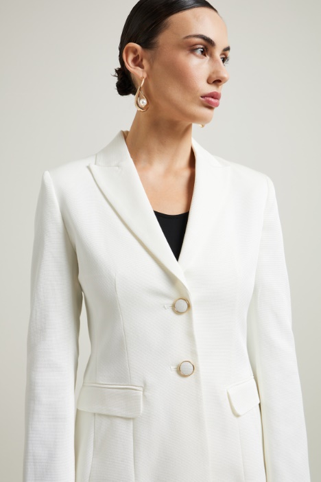 Blazer in faille di cotone