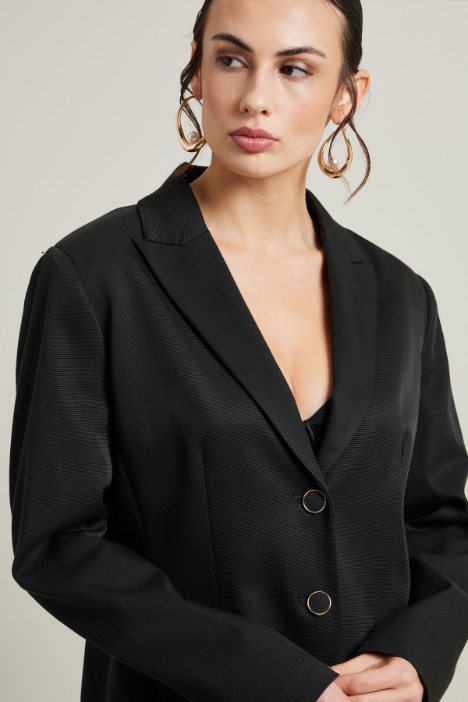 Blazer in faille di cotone