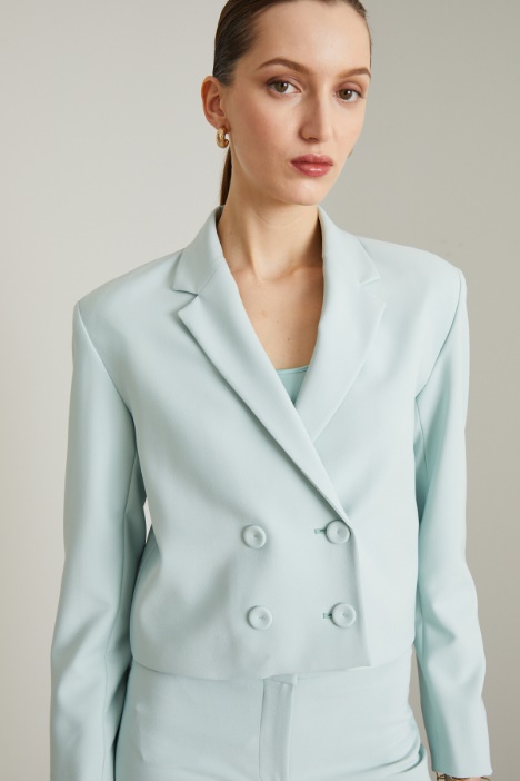 Blazer corto in cady