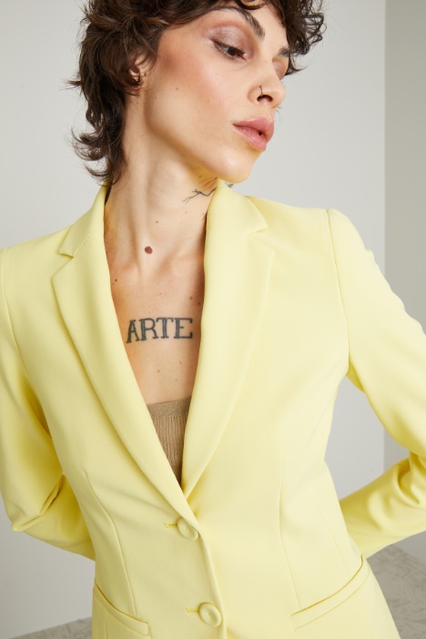 Blazer monopetto in cady