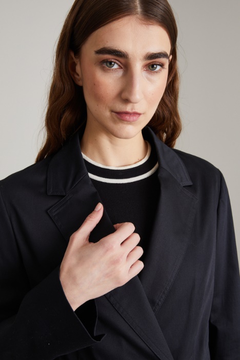 Blazer in raso stampato