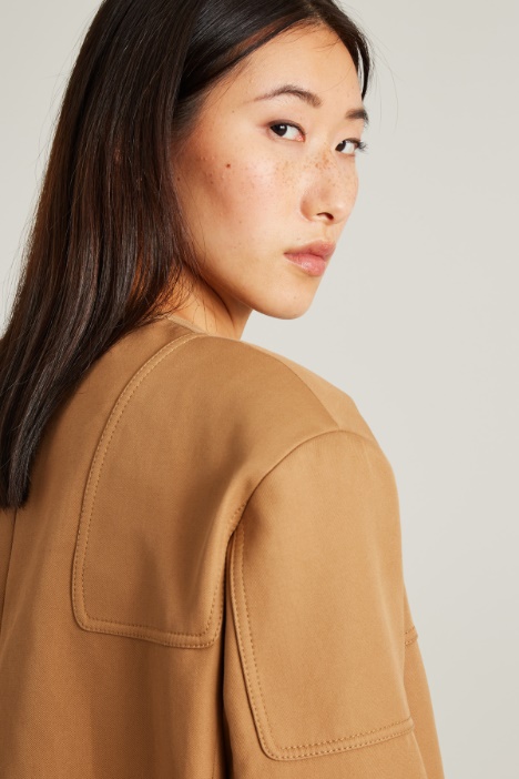 Giacca over in gabardina